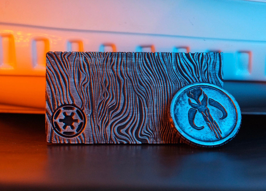 Beskar Ingot Prop, BESKAR 2.0. 2nd version! +++ FREE COIN - Used in the official Star Wars Promotion Mandalorian Blu Rays -