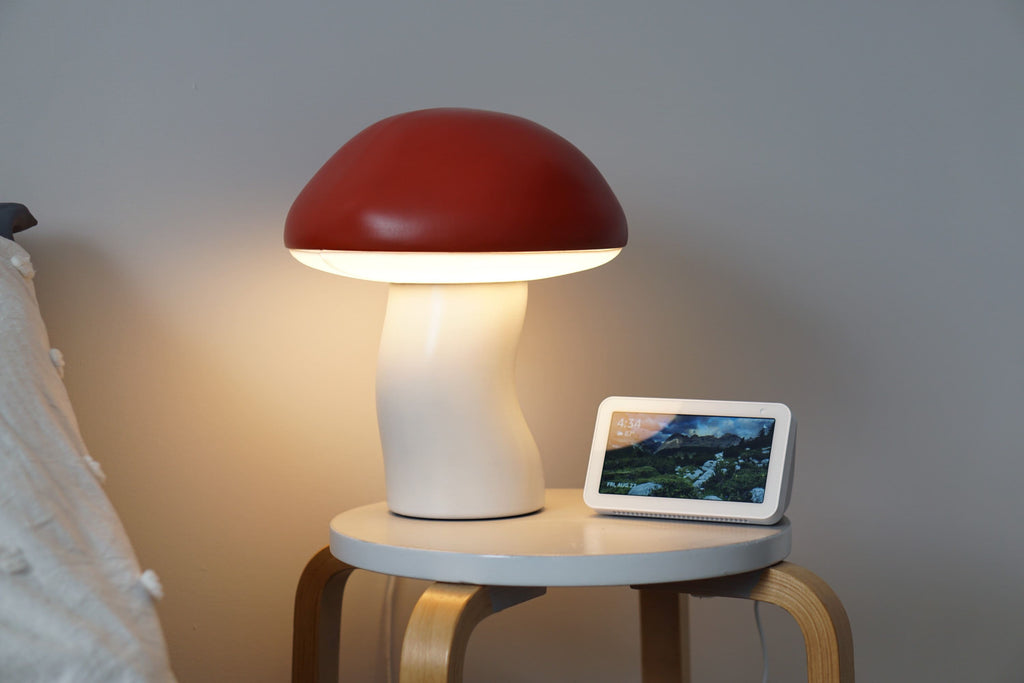 Mushroom Lamp- Nature inspired Light - Mushroom Desk Lamp- Minimal accent lamp -