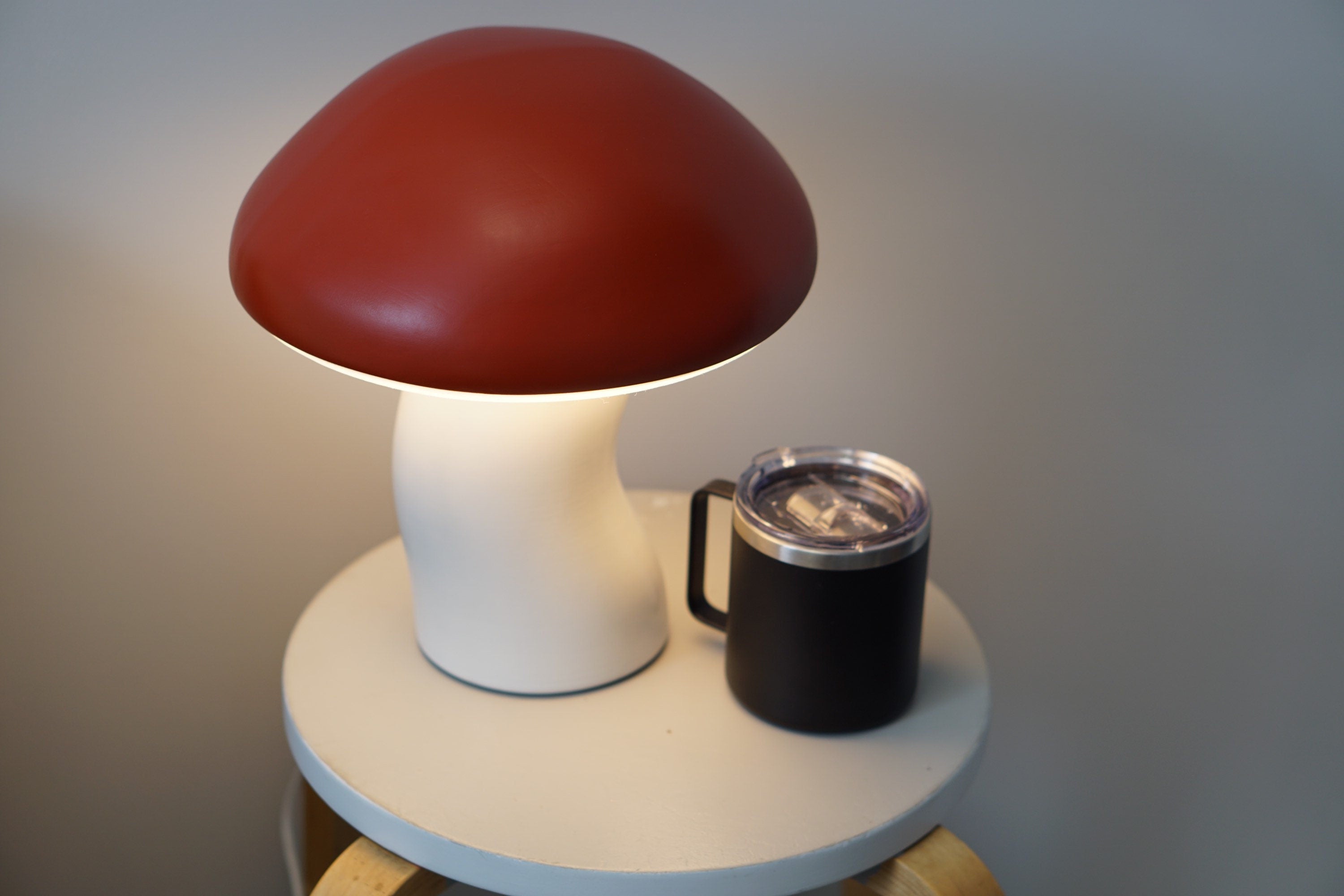 Mushroom Lamp- Nature inspired Light - Mushroom Desk Lamp- Minimal accent lamp -