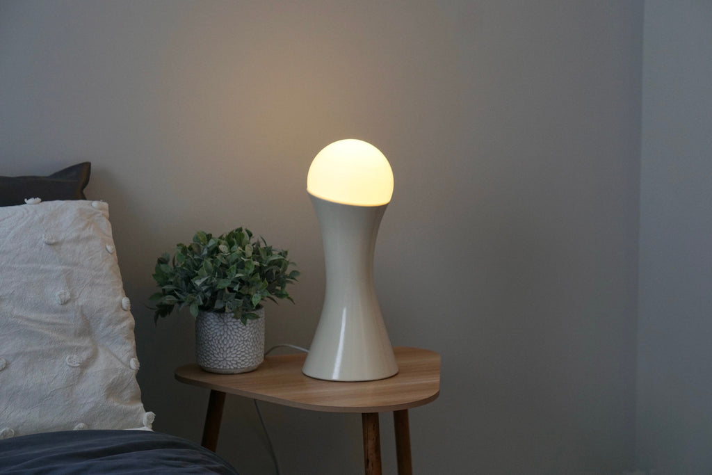 ORB, contemporary accent lamp, sci-fi light, modern lamp!
