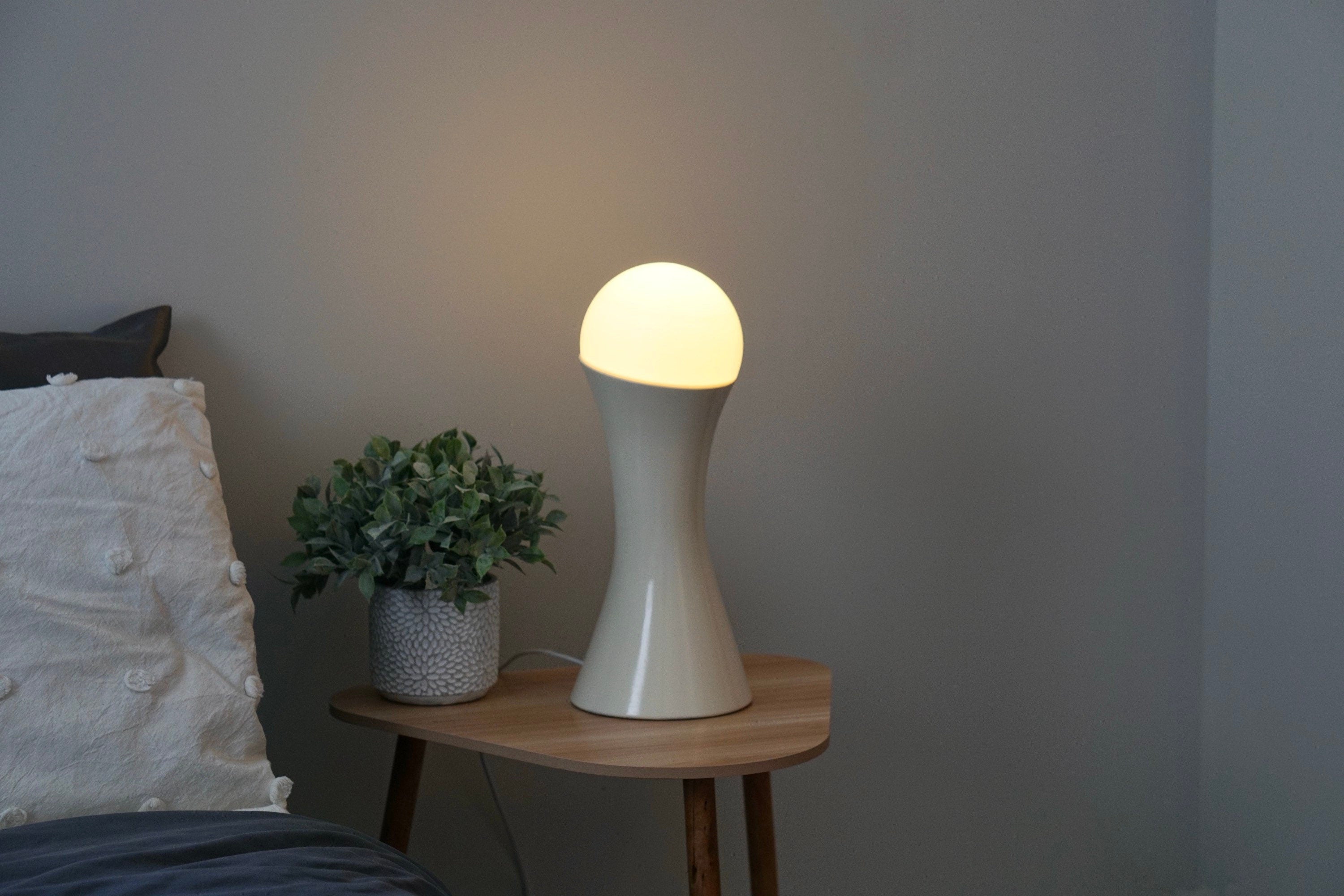 ORB, contemporary accent lamp, sci-fi light, modern lamp!