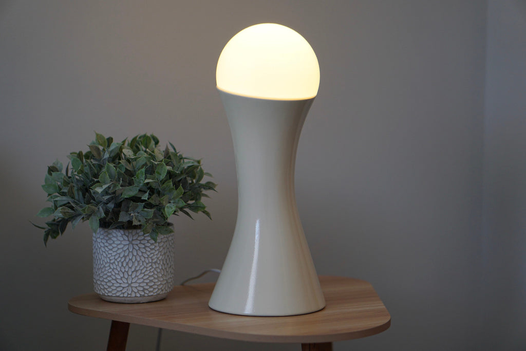 ORB, contemporary accent lamp, sci-fi light, modern lamp!
