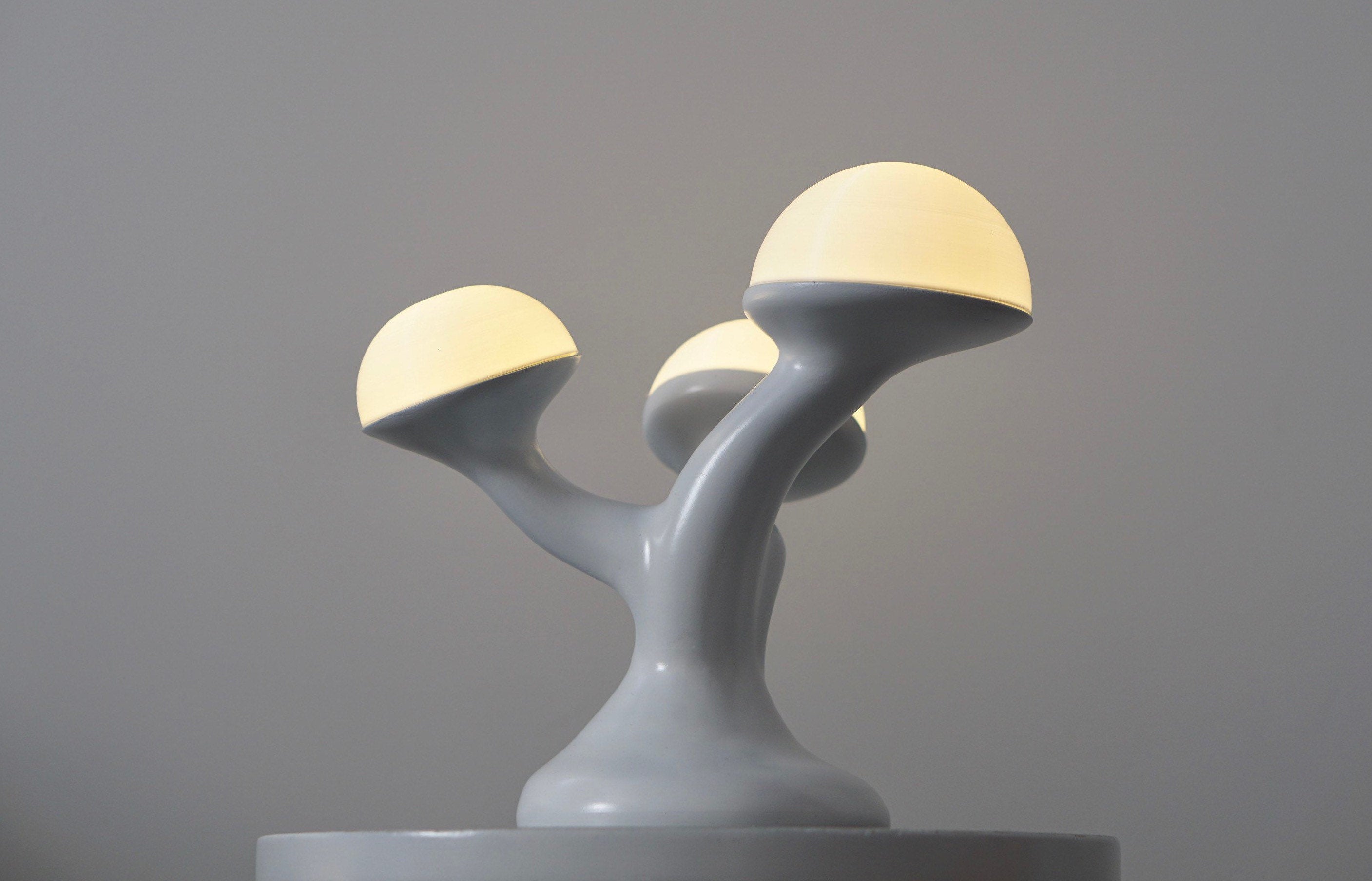 Mushroom Lamp, plant inspired light, tree accent light, Modern light, nature lamp, contemporary light , Modern Accent Lamp, Sci fi lamp