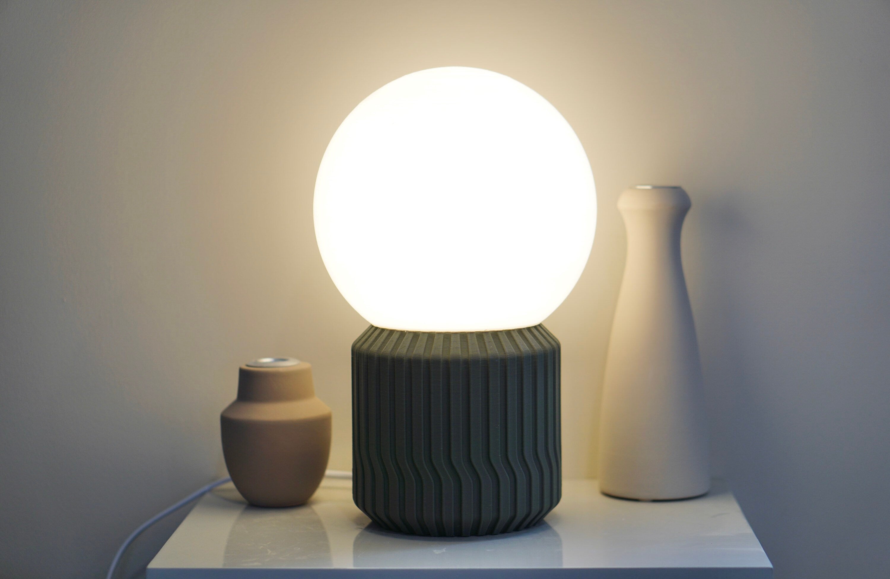 SPIRAL. Contemporary lamp, boho light, minimal table lamp, modern lighting!