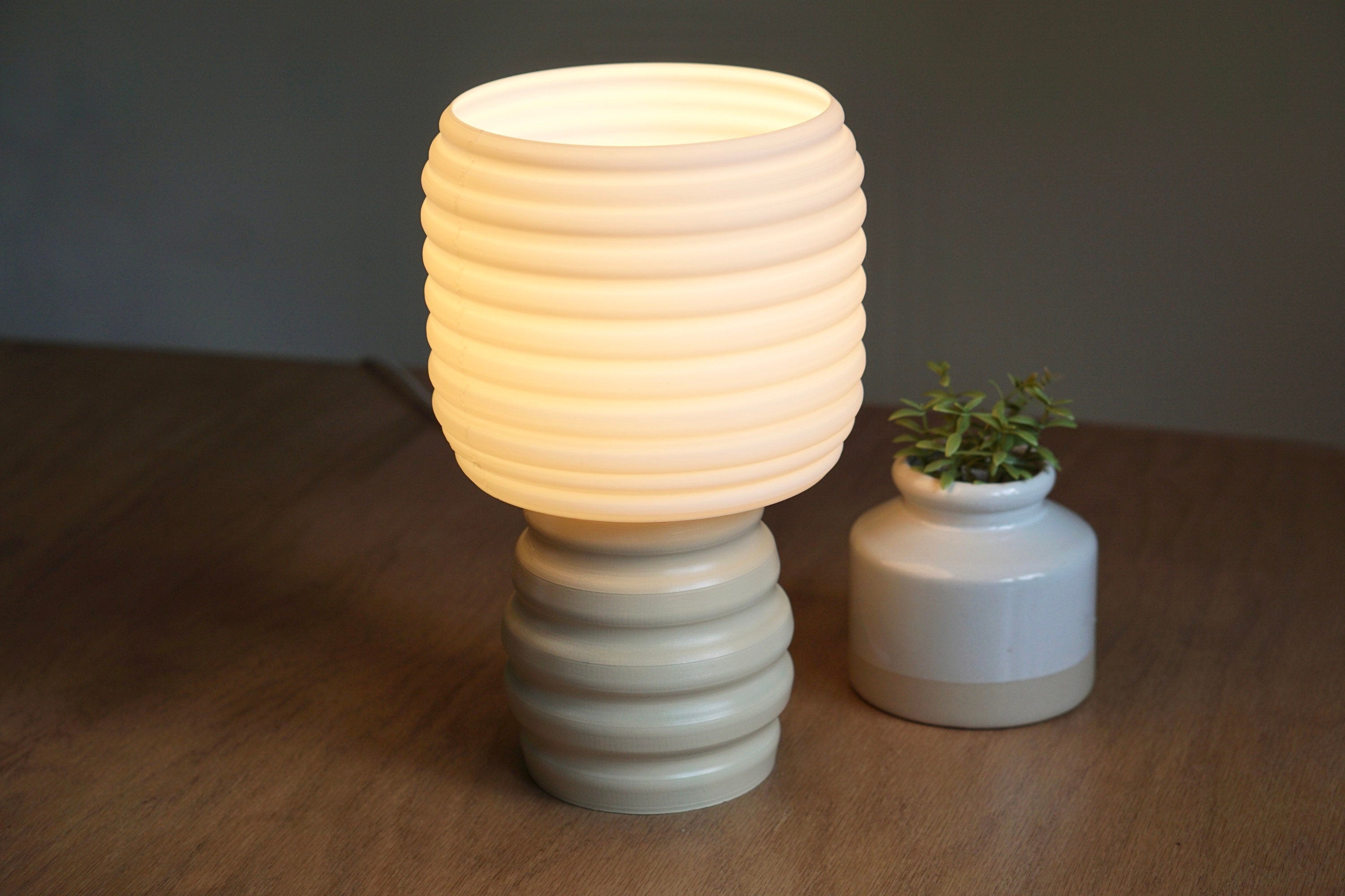 CURV - Modern Table Lamp - Unique Accent lamp - Wave Eco Lamp - Modern Accent Lamp - Quirky Lamp-