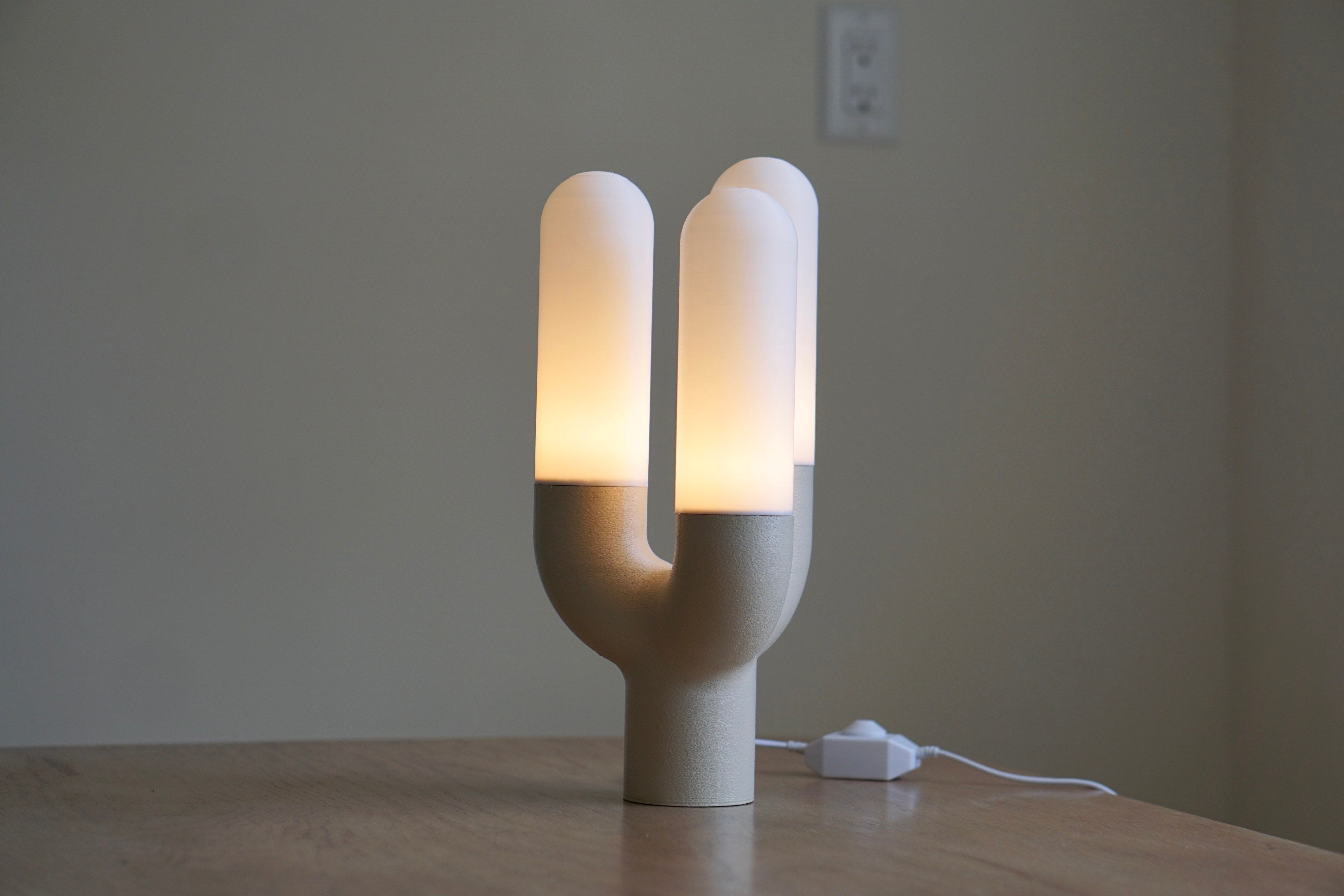 KACTI  - Modern Accent Lamp - Plant Lamp - Eco Lamp - Minimal Table Lamp - Mushroom Lamp - Quirky Lamp-