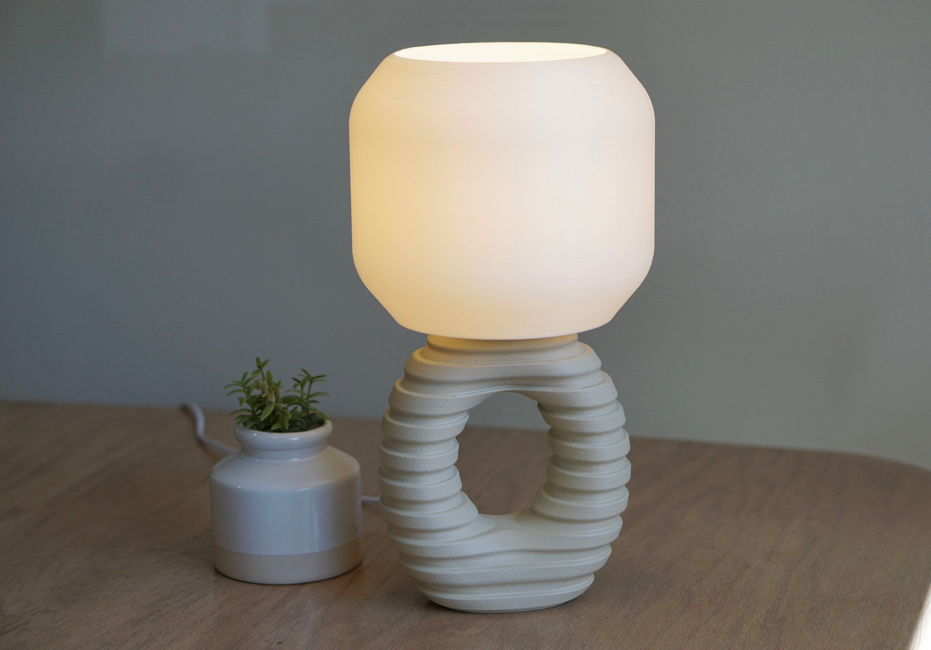 FLOW Table Lamp - Modern accent Lamp - Eco Friendly Lamp - Sci-fi Lamp - Futuristic Lamp -