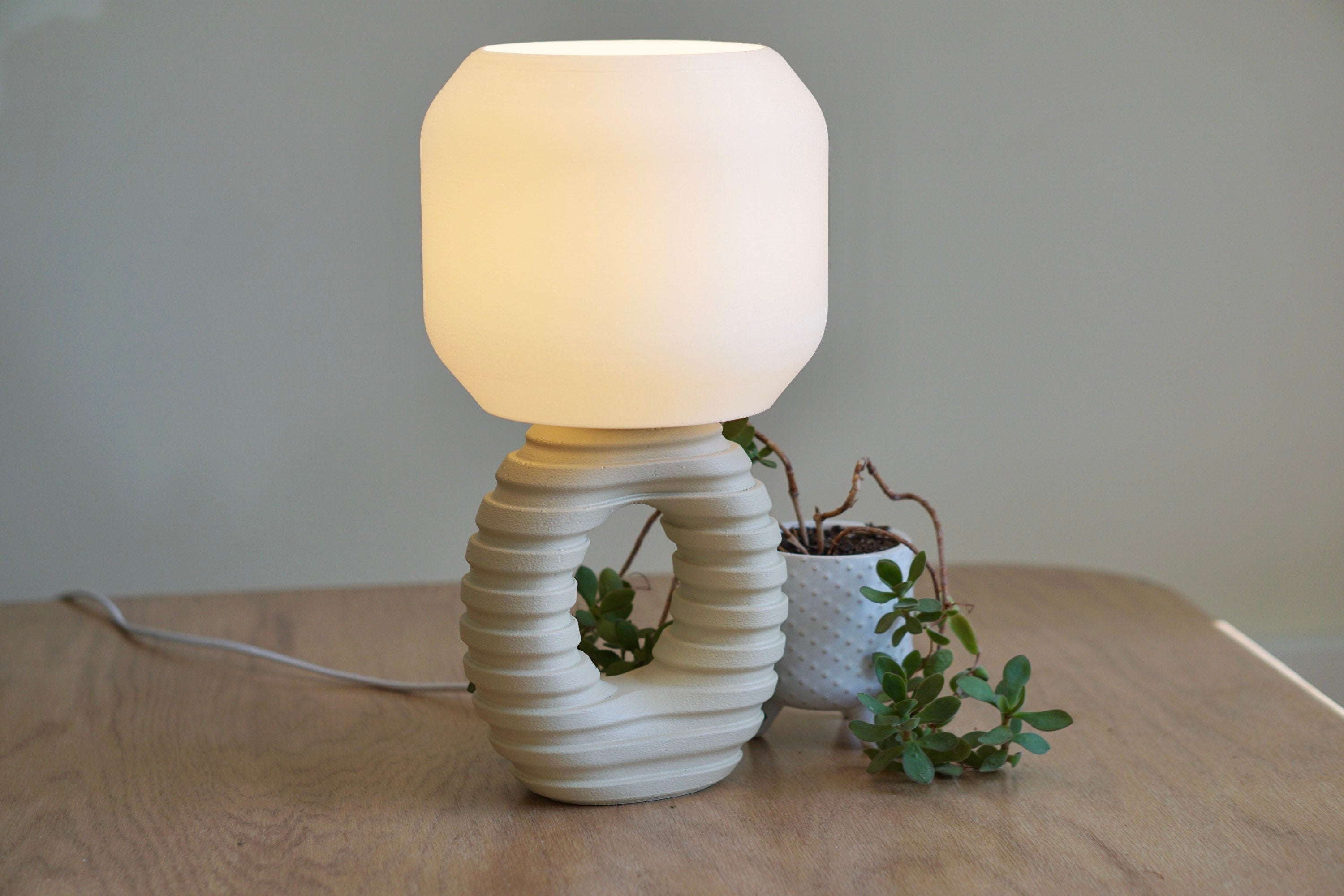 FLOW Table Lamp - Modern accent Lamp - Eco Friendly Lamp - Sci-fi Lamp - Futuristic Lamp -