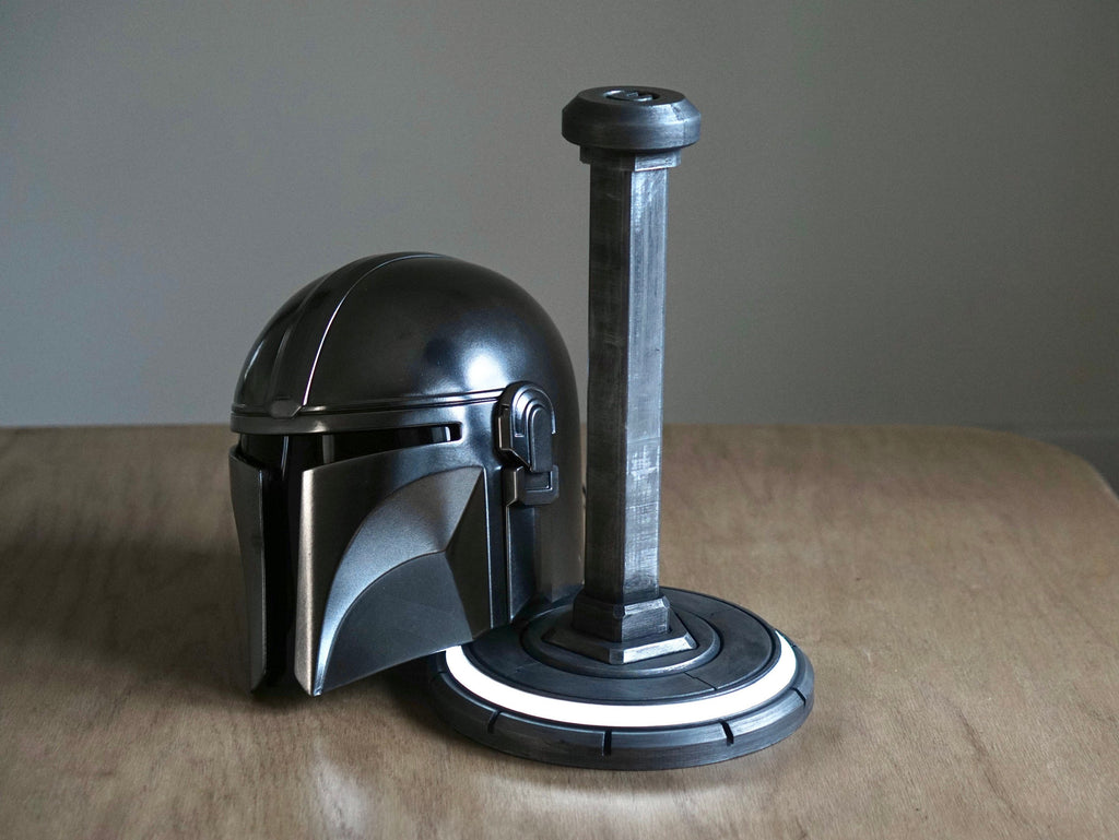 Star Wars Helmet Stand - Mandalorian Helmet Stand - Cosplay Helmet Stand - LED Helmet Stand - Mandalorian Season 3-