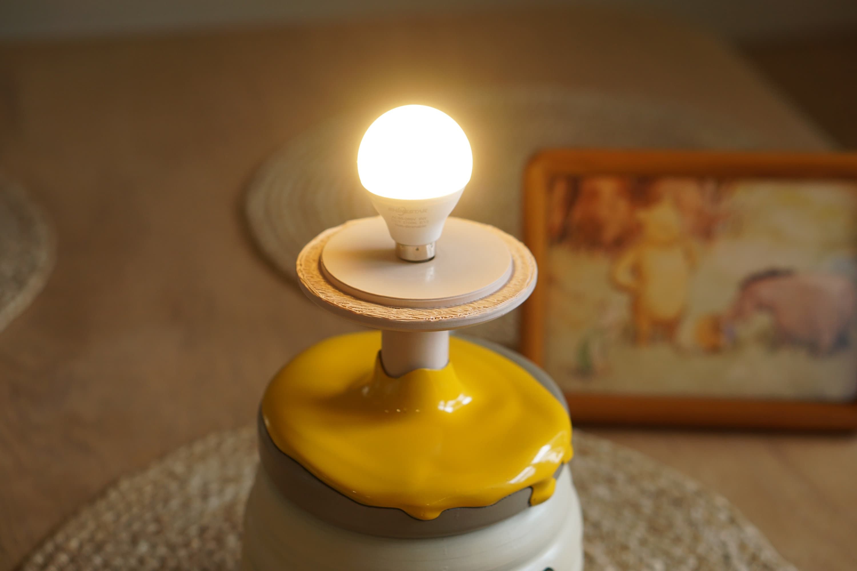 Honey Pot Lamp - Winnie the Pooh  Lamp - Hundred Acre Woods - Honey Lamp -