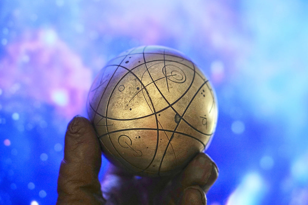 Ashoka Inspired Star Map - Sci-Fi Orb Map - WITH CUSTOM STAND -