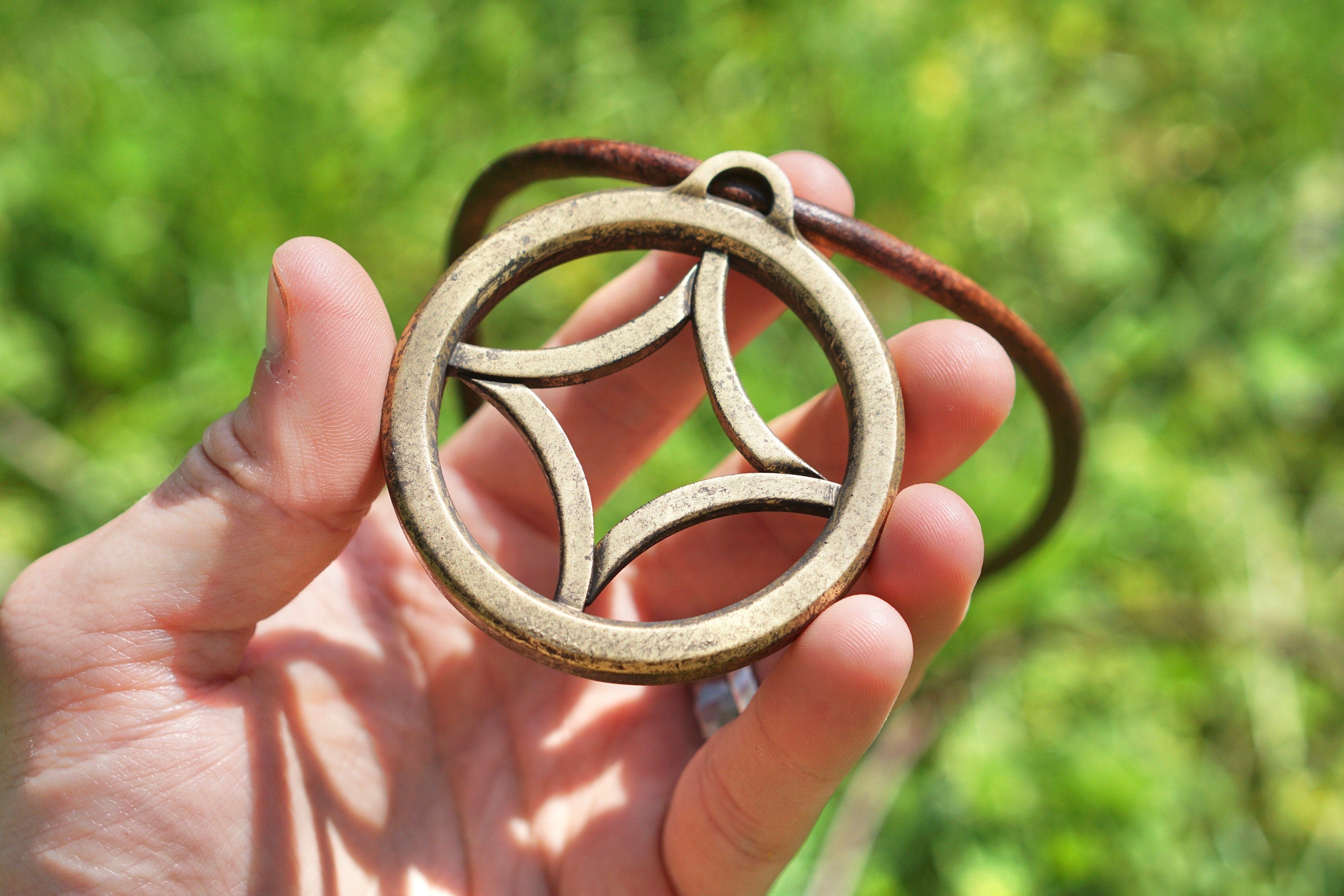 Caeser Inspired Window emblem Necklace, Apes movie Prop, Apes Window Prop,
