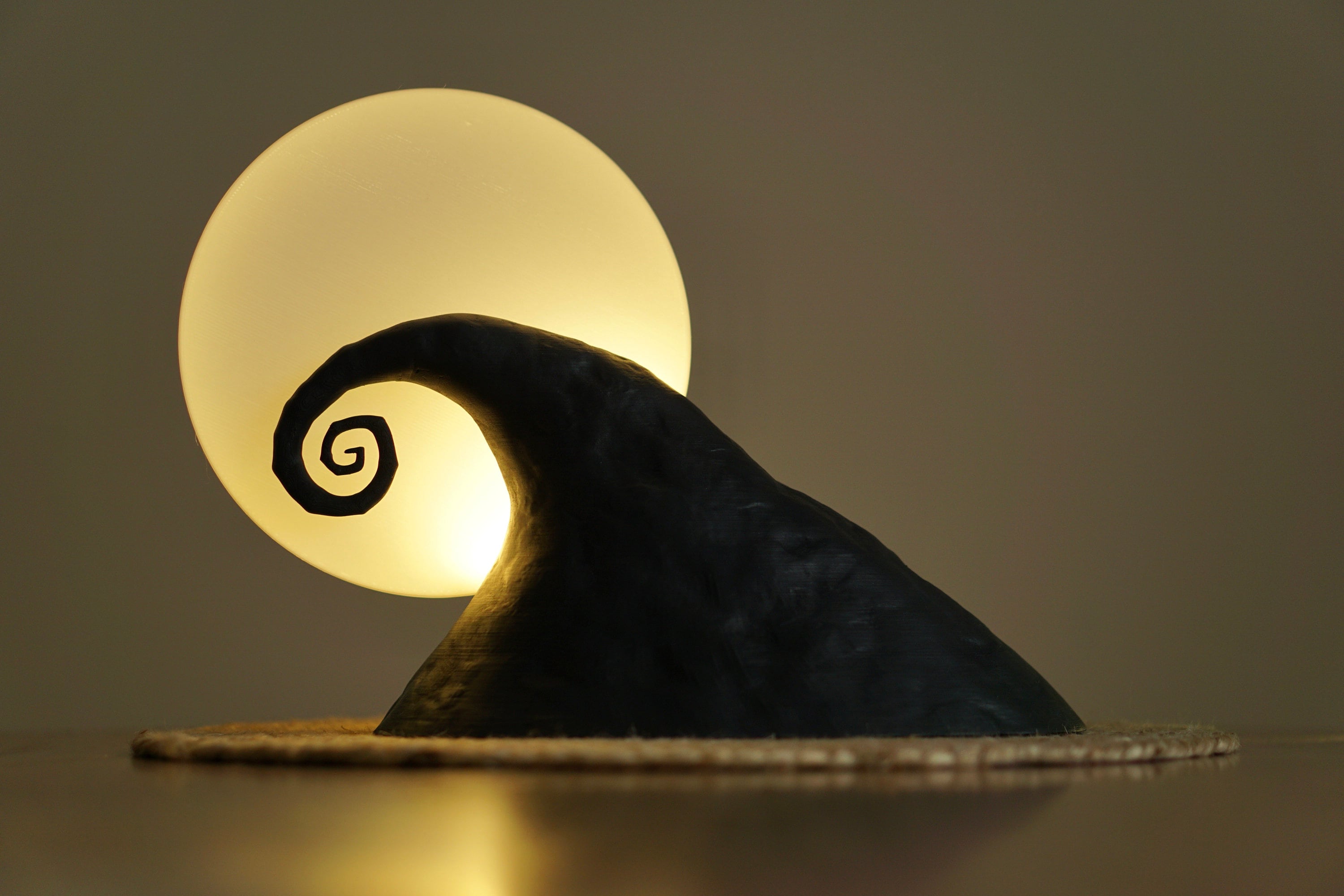 Nightmare Before Christmas Lamp - Spiral Hill Desk Lamp -