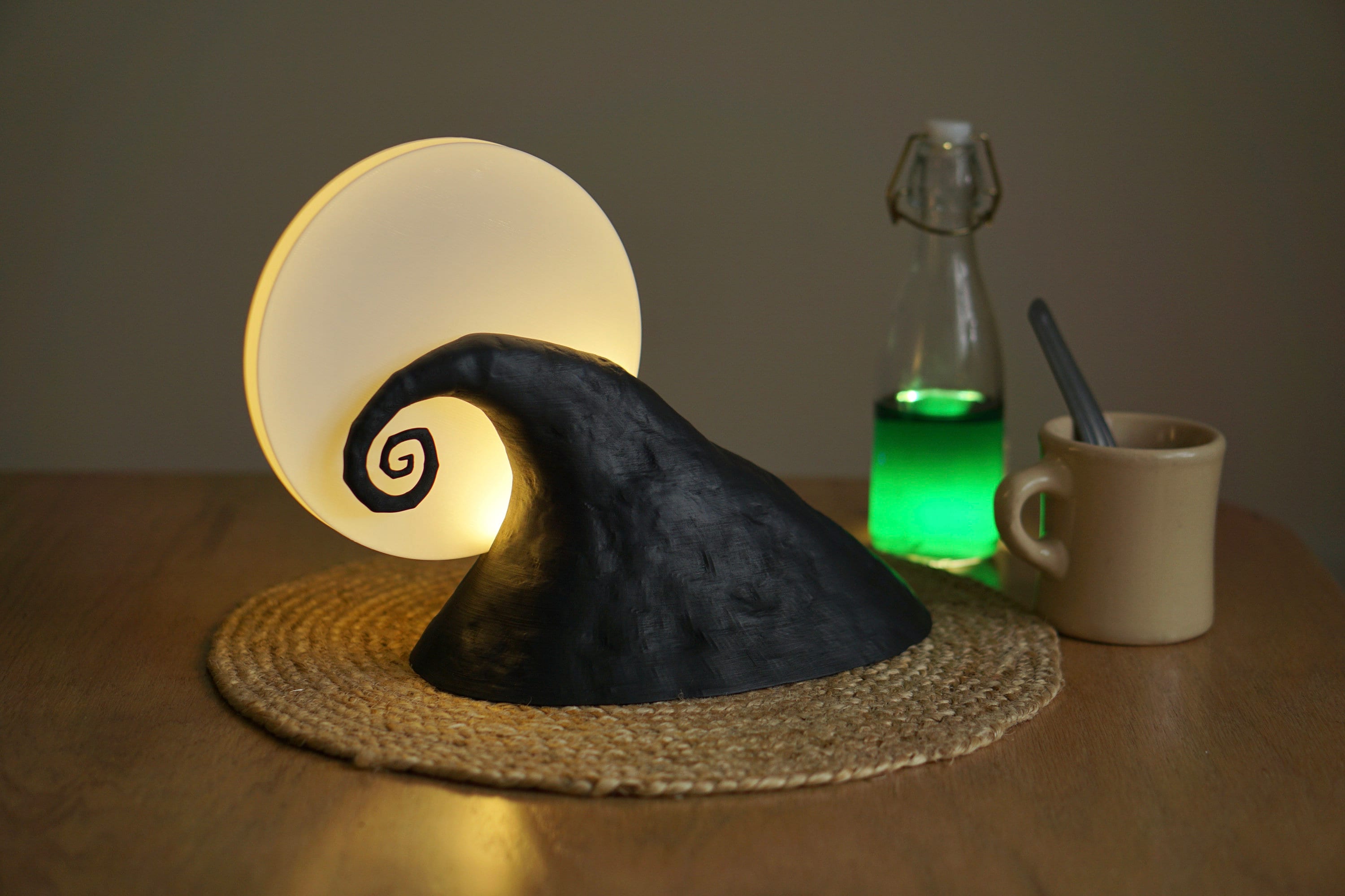 Nightmare Before Christmas Lamp - Spiral Hill Desk Lamp -