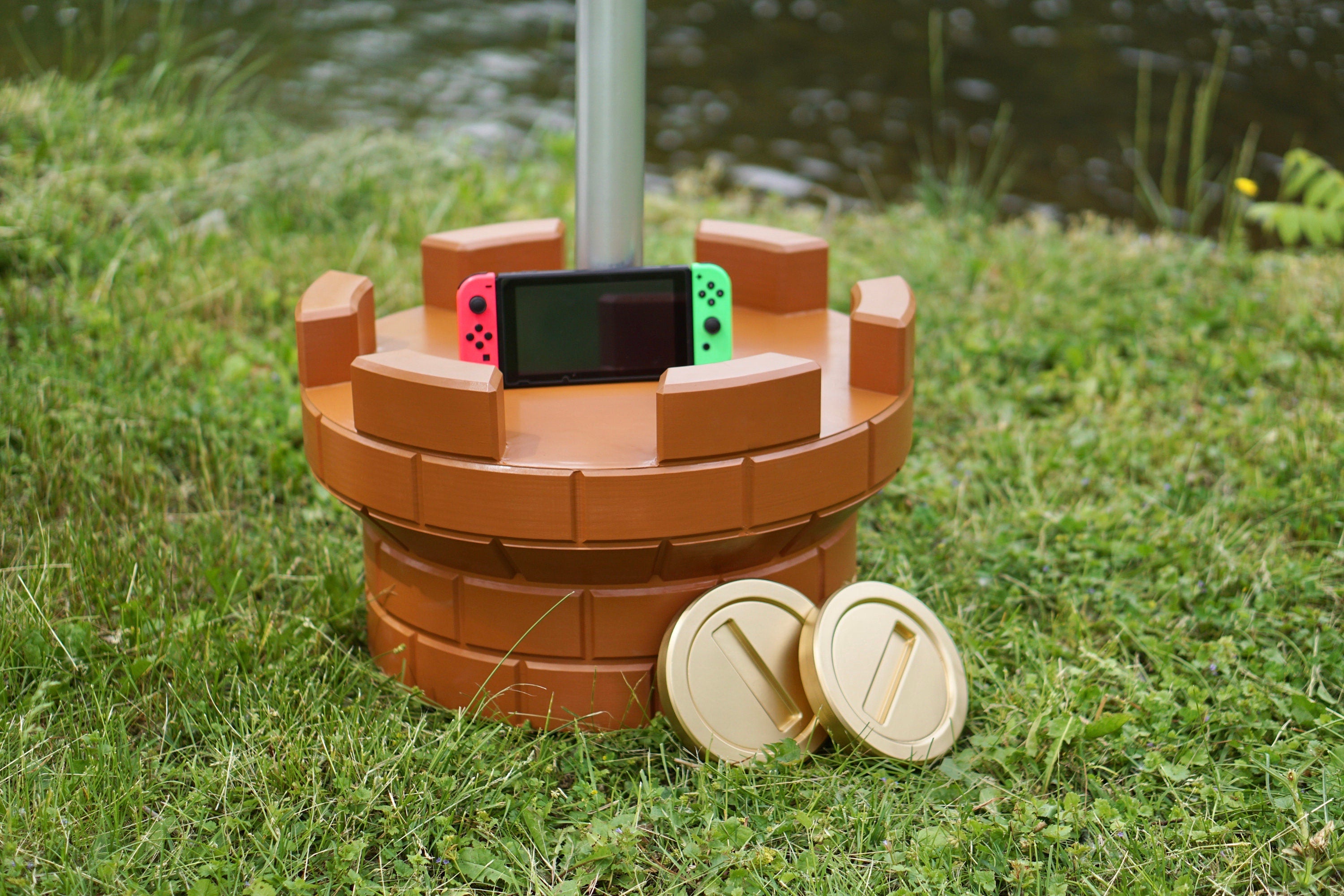 Giant Mario Tower Flag Pole - Mario Flag Pole Prop -