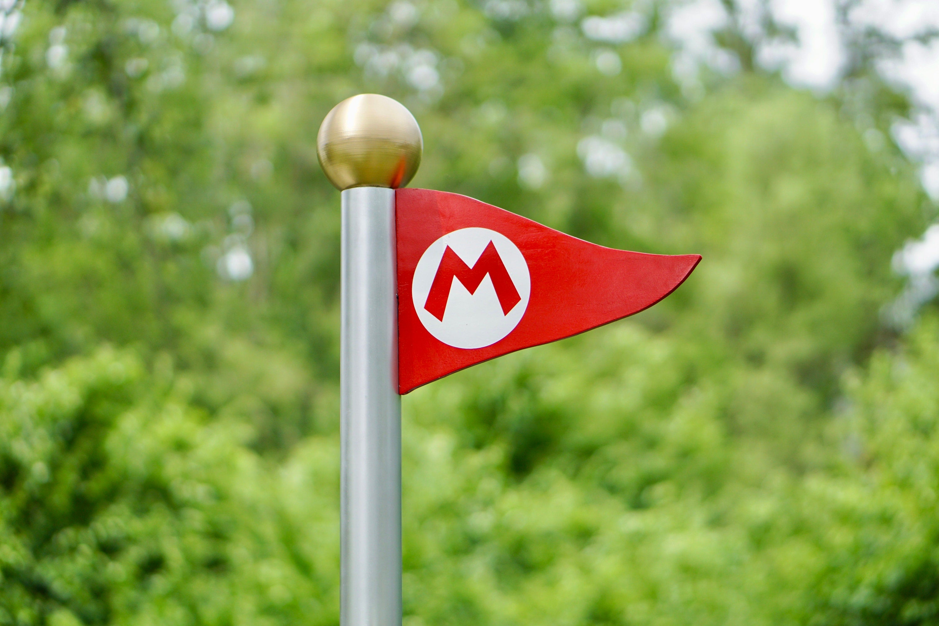 Giant Mario Tower Flag Pole - Mario Flag Pole Prop -
